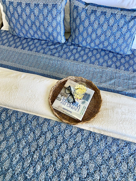 Indigo Buti Block Print Sheet Set