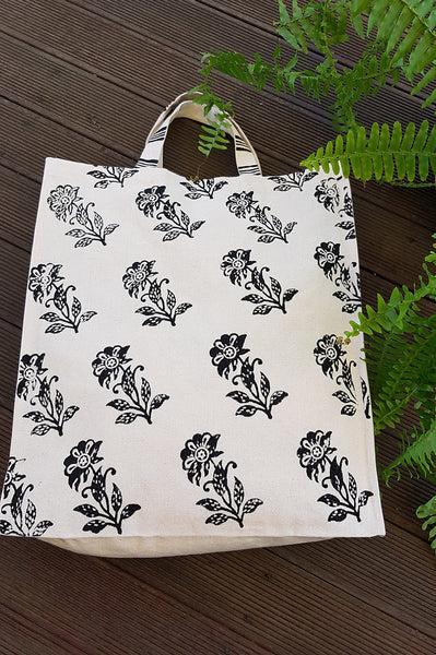Rajput Floral Canvas Tote Bag