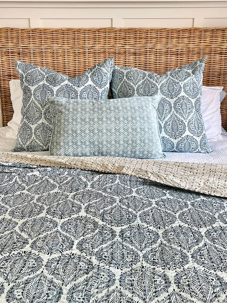 Blue White Jaipur Palace European Cushion Cover 66cmx66cm