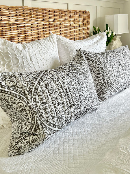 Gunmetal Rajput Palace Pillowcase