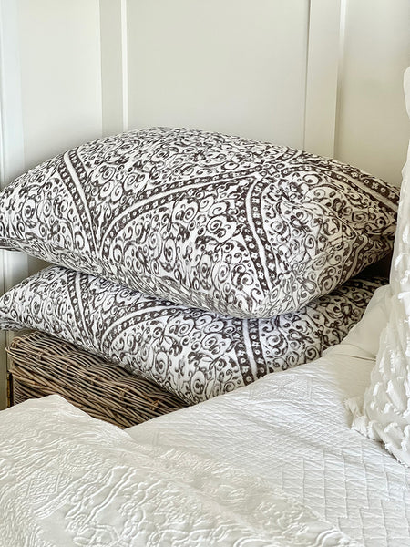 Gunmetal Rajput Palace Pillowcase