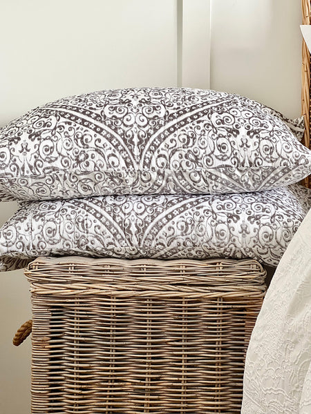 Gunmetal Rajput Palace Pillowcase
