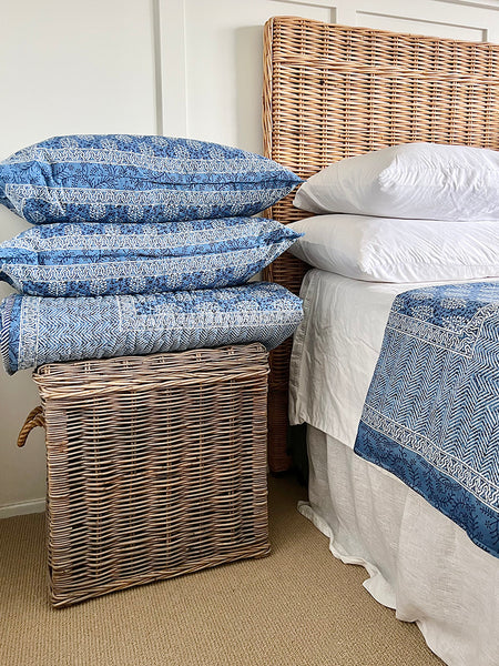 Indigo Buti Block Print Pillowcases