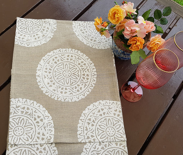 Mandala Linen Table Mats (Set of 4)