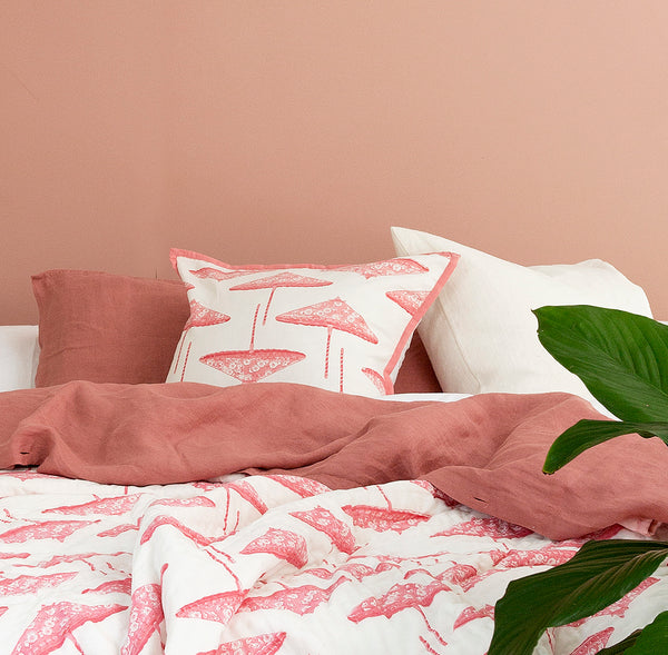 Pink Pretty Parasols Cushion