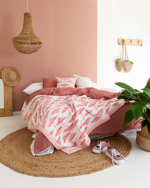 Pink Pretty Parasols Cushion